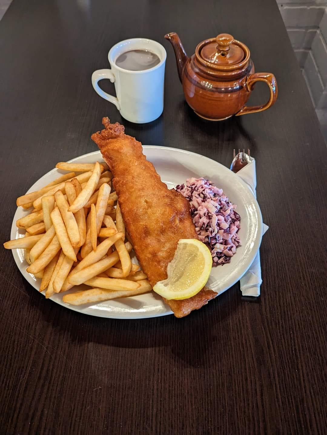 Fish and Chips displayed on a plate