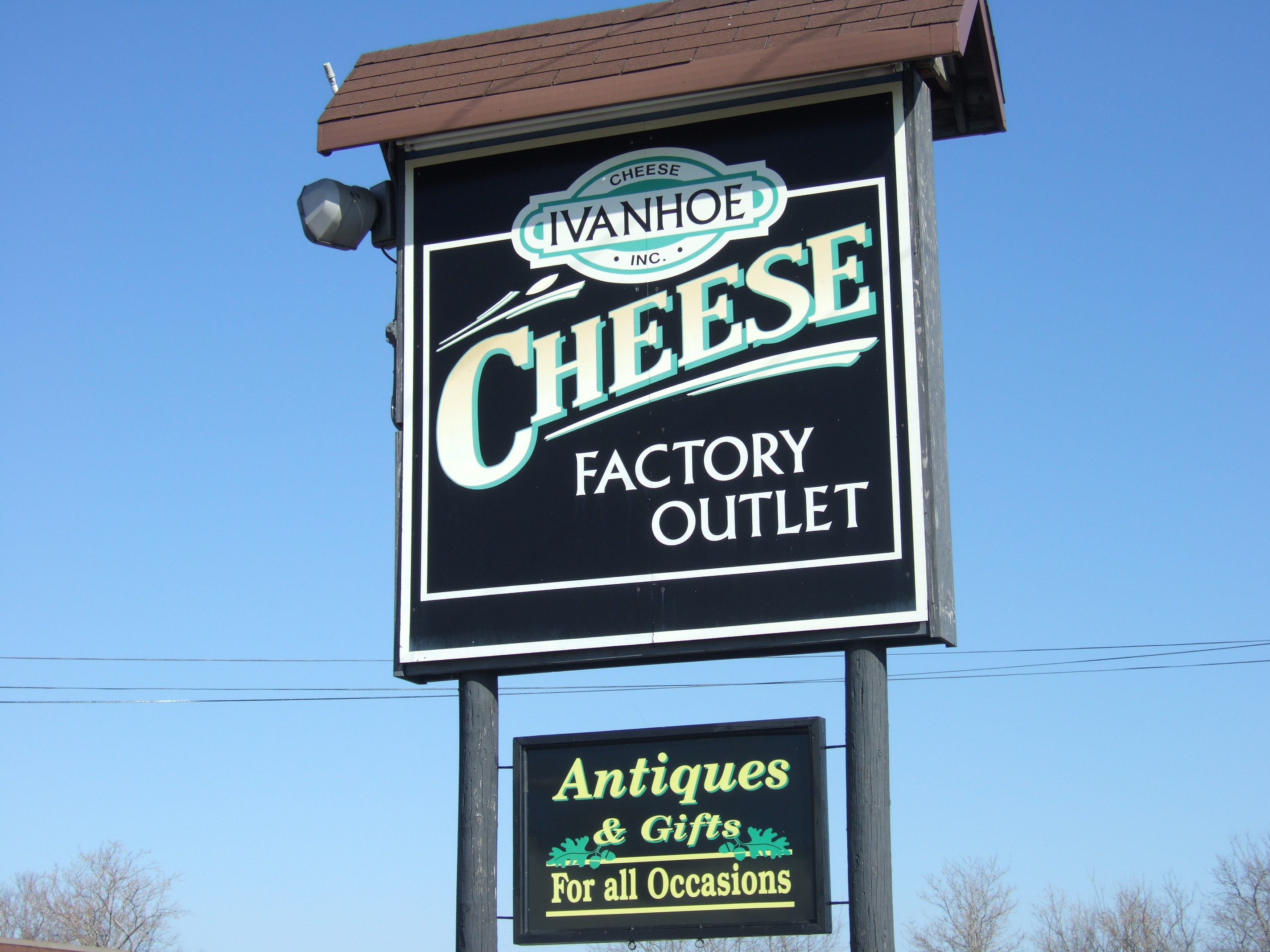 Ivanhoe Cheese Sign