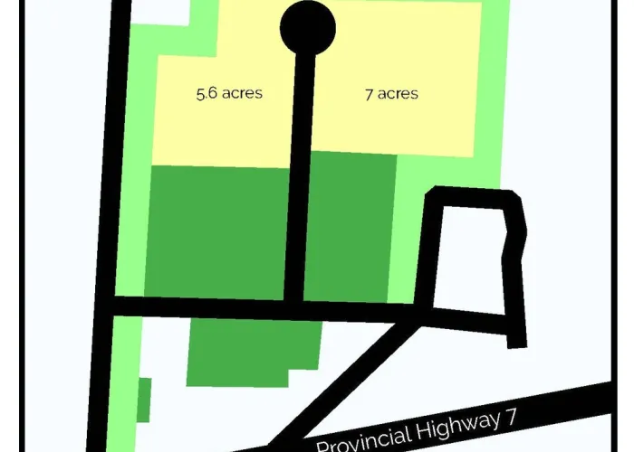 Map of the Industrial Park in Marmora and Lake