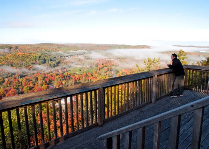 Hawkwatch Lookout at Eagles Nest Park in Bancroft Ontario 
