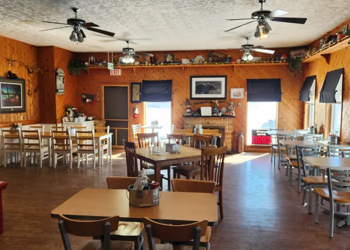 Rustic Roadside Restaurant Interior