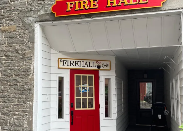 Front entrance to the The Firehall Cafe