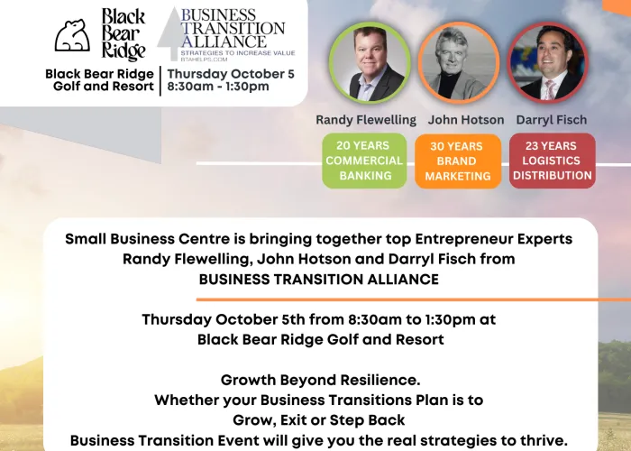Business Transitions Event Poster