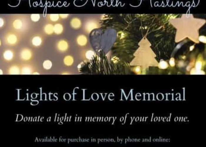 Hospice North Hastings Lights of Love Memorial Poster